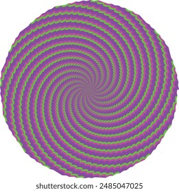 An abstract psychedelic spiral shape design element.