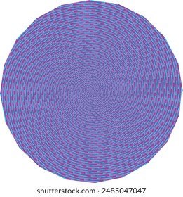 An abstract psychedelic spiral shape design element.