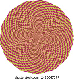 An abstract psychedelic spiral shape design element.