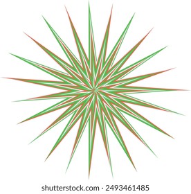 An abstract psychedelic spiral swirl shape design element.