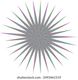 An abstract psychedelic spiral swirl shape design element.