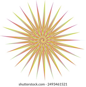 An abstract psychedelic spiral swirl shape design element.