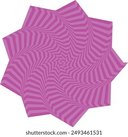An abstract psychedelic spiral swirl shape design element.