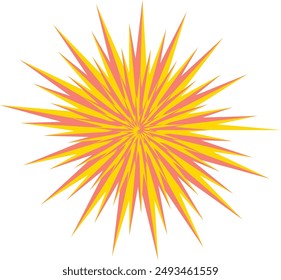 An abstract psychedelic spiral swirl shape design element.