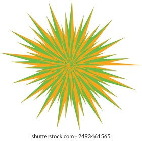 An abstract psychedelic spiral swirl shape design element.