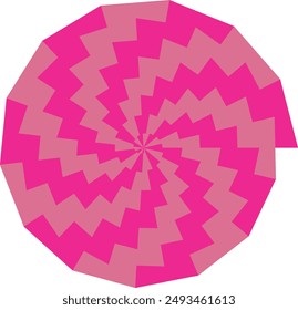 An abstract psychedelic spiral swirl shape design element.