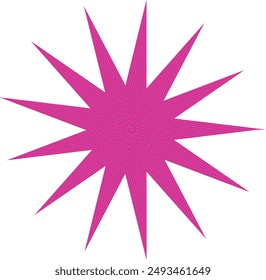 An abstract psychedelic spiral swirl shape design element.