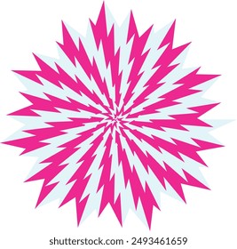 An abstract psychedelic spiral swirl shape design element.