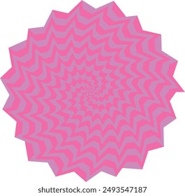 An abstract psychedelic spiral swirl shape design element.