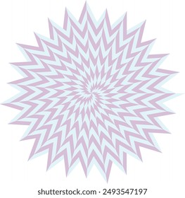 An abstract psychedelic spiral swirl shape design element.