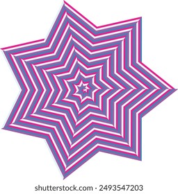 An abstract psychedelic spiral swirl shape design element.