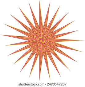 An abstract psychedelic spiral swirl shape design element.