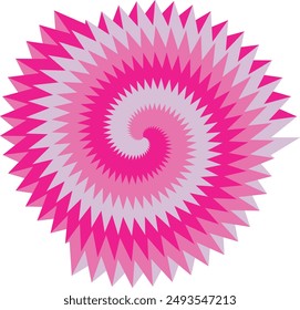 An abstract psychedelic spiral swirl shape design element.