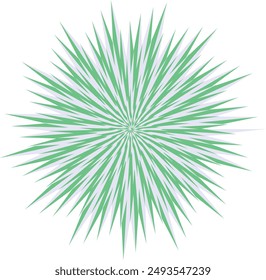 Un elemento de diseño de forma de espiral psicodélica abstracta.