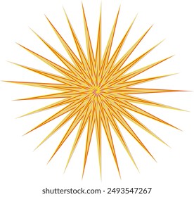An abstract psychedelic spiral swirl shape design element.