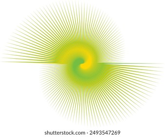 An abstract psychedelic spiral swirl shape design element.