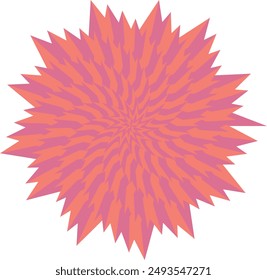 An abstract psychedelic spiral swirl shape design element.