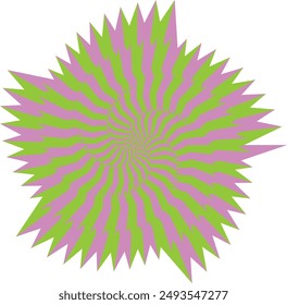 An abstract psychedelic spiral swirl shape design element.
