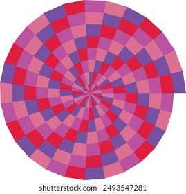 An abstract psychedelic spiral swirl shape design element.