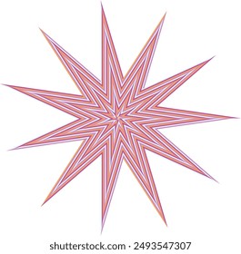 Un elemento de diseño de forma de espiral psicodélica abstracta.