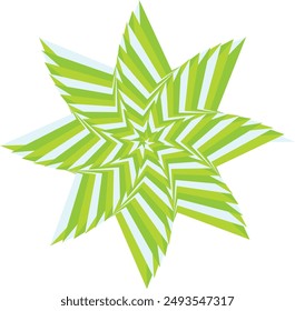 An abstract psychedelic spiral swirl shape design element.
