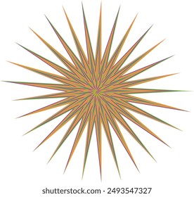 Un elemento de diseño de forma de espiral psicodélica abstracta.