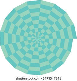 An abstract psychedelic spiral swirl shape design element.