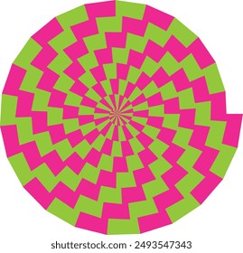 An abstract psychedelic spiral swirl shape design element.