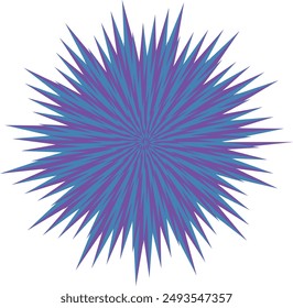 An abstract psychedelic spiral swirl shape design element.
