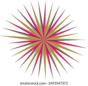An abstract psychedelic spiral swirl shape design element.
