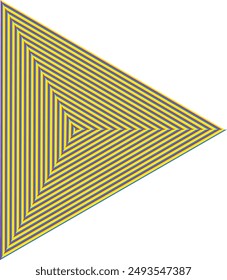 Un elemento de diseño de forma de espiral psicodélica abstracta.