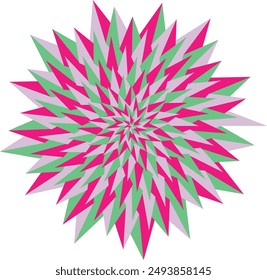 An abstract psychedelic spiral swirl shape design element.