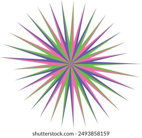 An abstract psychedelic spiral swirl shape design element.