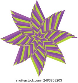 An abstract psychedelic spiral swirl shape design element.