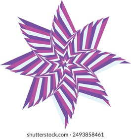 An abstract psychedelic spiral swirl shape design element.