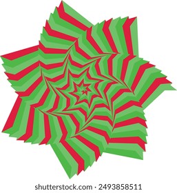 An abstract psychedelic spiral swirl shape design element.