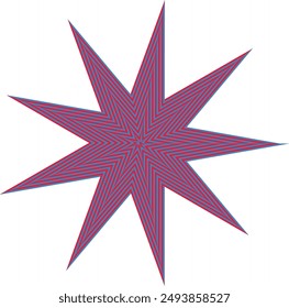 An abstract psychedelic spiral swirl shape design element.