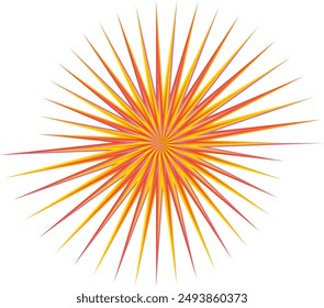 An abstract psychedelic spiral swirl shape design element.