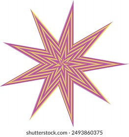 Un elemento de diseño de forma de espiral psicodélica abstracta.