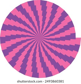An abstract psychedelic spiral swirl shape design element.
