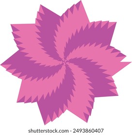 An abstract psychedelic spiral swirl shape design element.