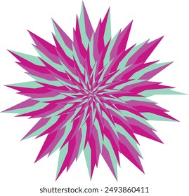 An abstract psychedelic spiral swirl shape design element.