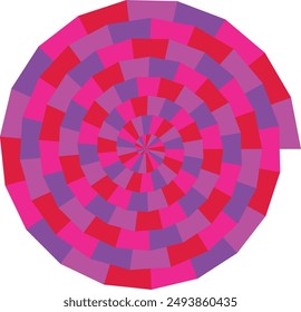 Un elemento de diseño de forma de espiral psicodélica abstracta.