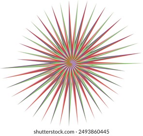 Un elemento de diseño de forma de espiral psicodélica abstracta.