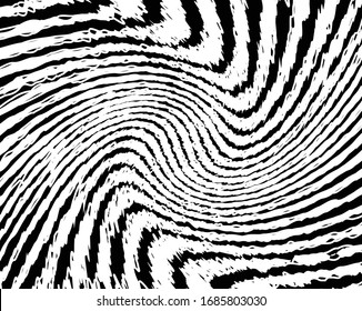  Abstract psychedelic stripes for digital wallpaper design. Line art pattern. Trendy texture. Monochrome design. Vector print template. Geometry curve lines pattern. Futuristic concept