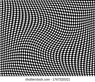  Abstract psychedelic stripes for digital wallpaper design. Line art pattern. Trendy texture. Monochrome design. Vector print template. Geometry curve lines pattern. Futuristic concept