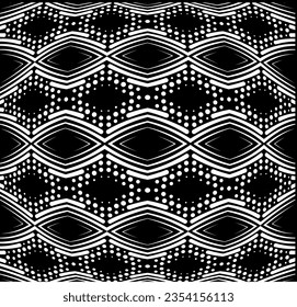 Abstract psychedelic stripes for digital wallpaper design. Line art pattern. Trendy texture. Monochrome design. Vector print template. Geometry curve lines pattern. Futuristic concept