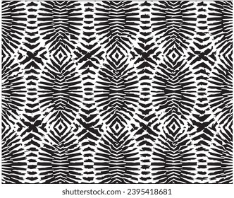 Abstract psychedelic stripes for digital wallpaper design. Line art pattern. Trendy texture. Monochrome design. Vector print template. Geometry curve lines pattern. Futuristic concept