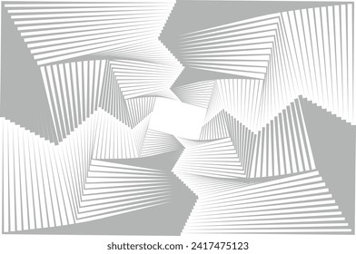 Abstract psychedelic stripes for digital wallpaper design. Line art pattern. Trendy texture. Monochrome design.Black and white. Geometry curve lines pattern. Futuristic concept