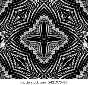 Abstract psychedelic stripes for digital wallpaper design. Line art pattern. Trendy texture. Monochrome design.Black and white. Geometry curve lines pattern. Futuristic concept